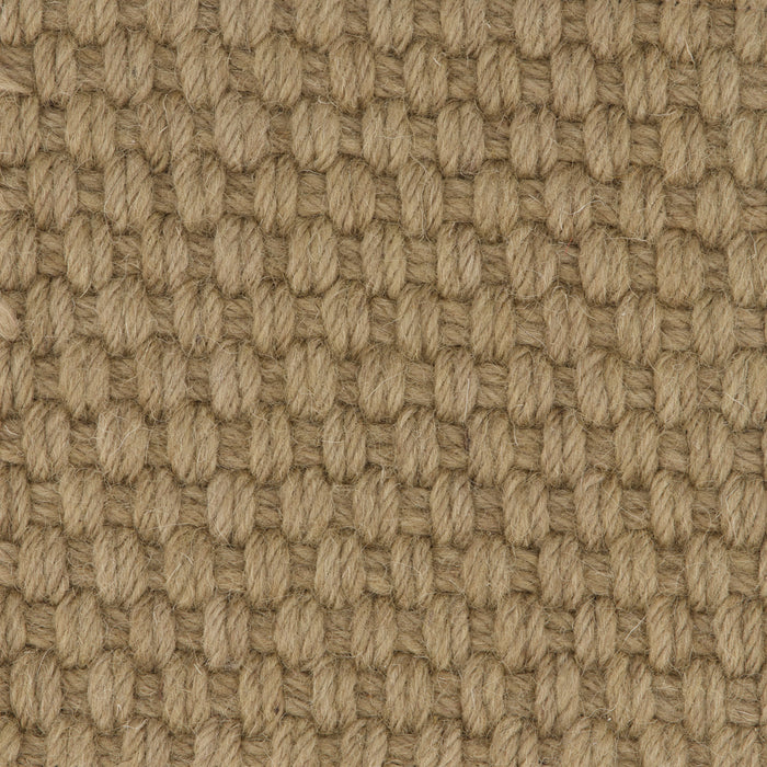 Basket Weave Wool Carpet Sample Linen