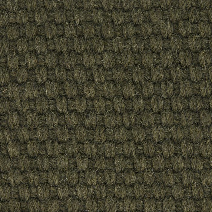 Basket Weave Wool Carpet Sample Moss