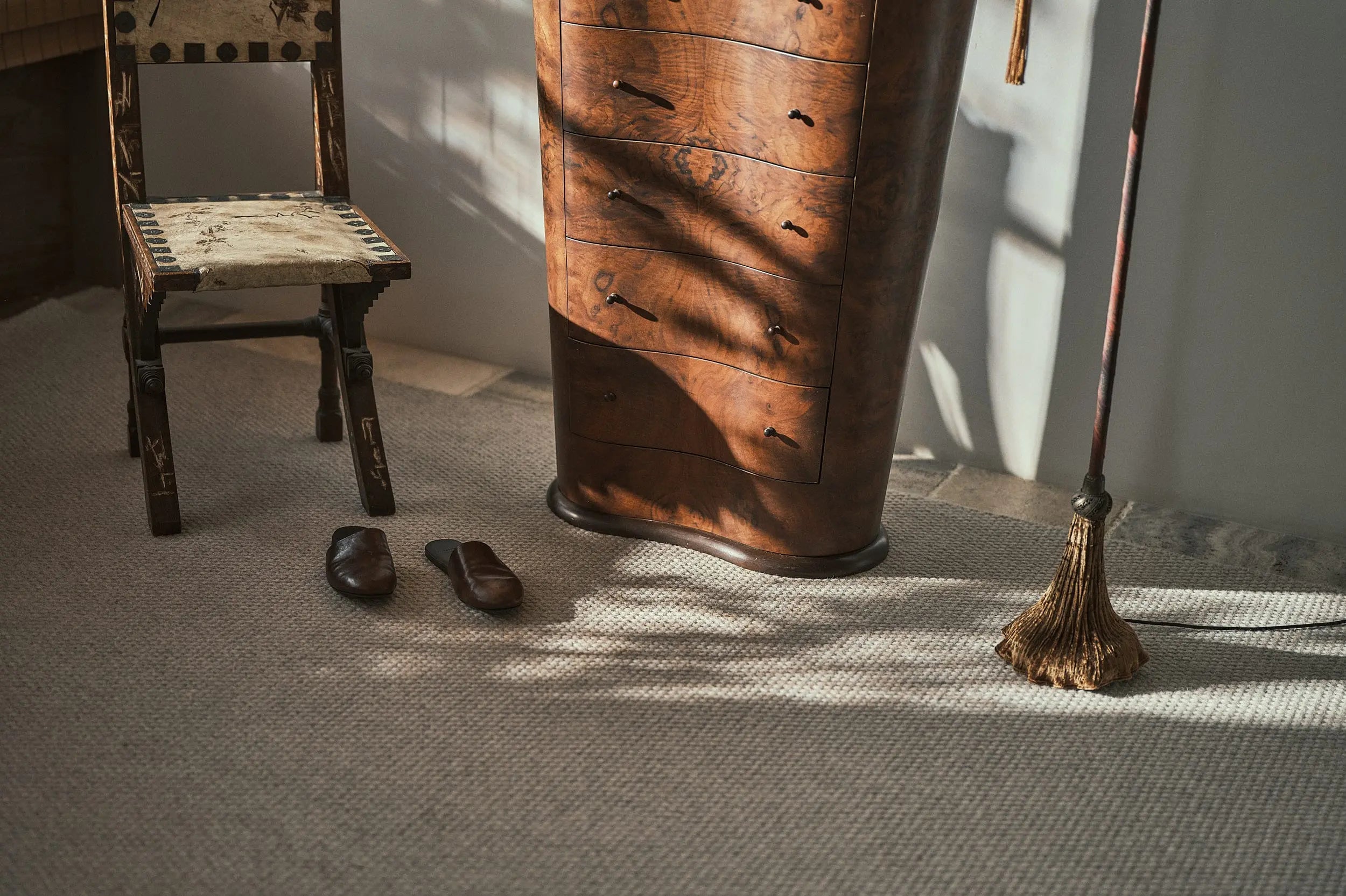 Basket Weave Wool Rug Marl