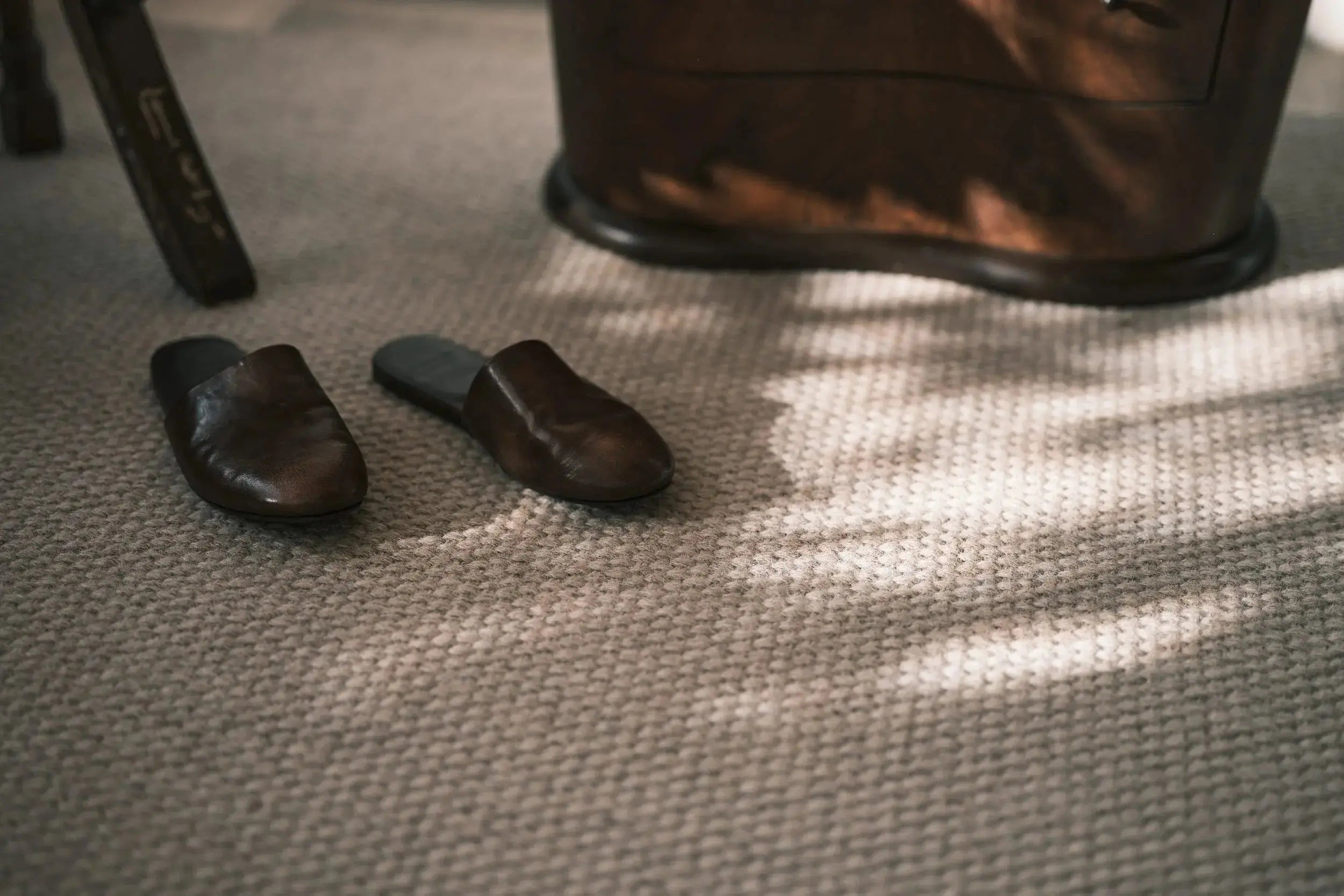 Basket Weave Wool with Tassel Rug Marl