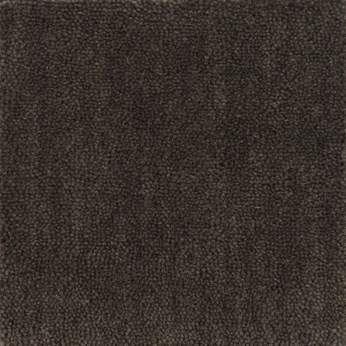 Cut Pile Wool Carpet Sample Charcoal