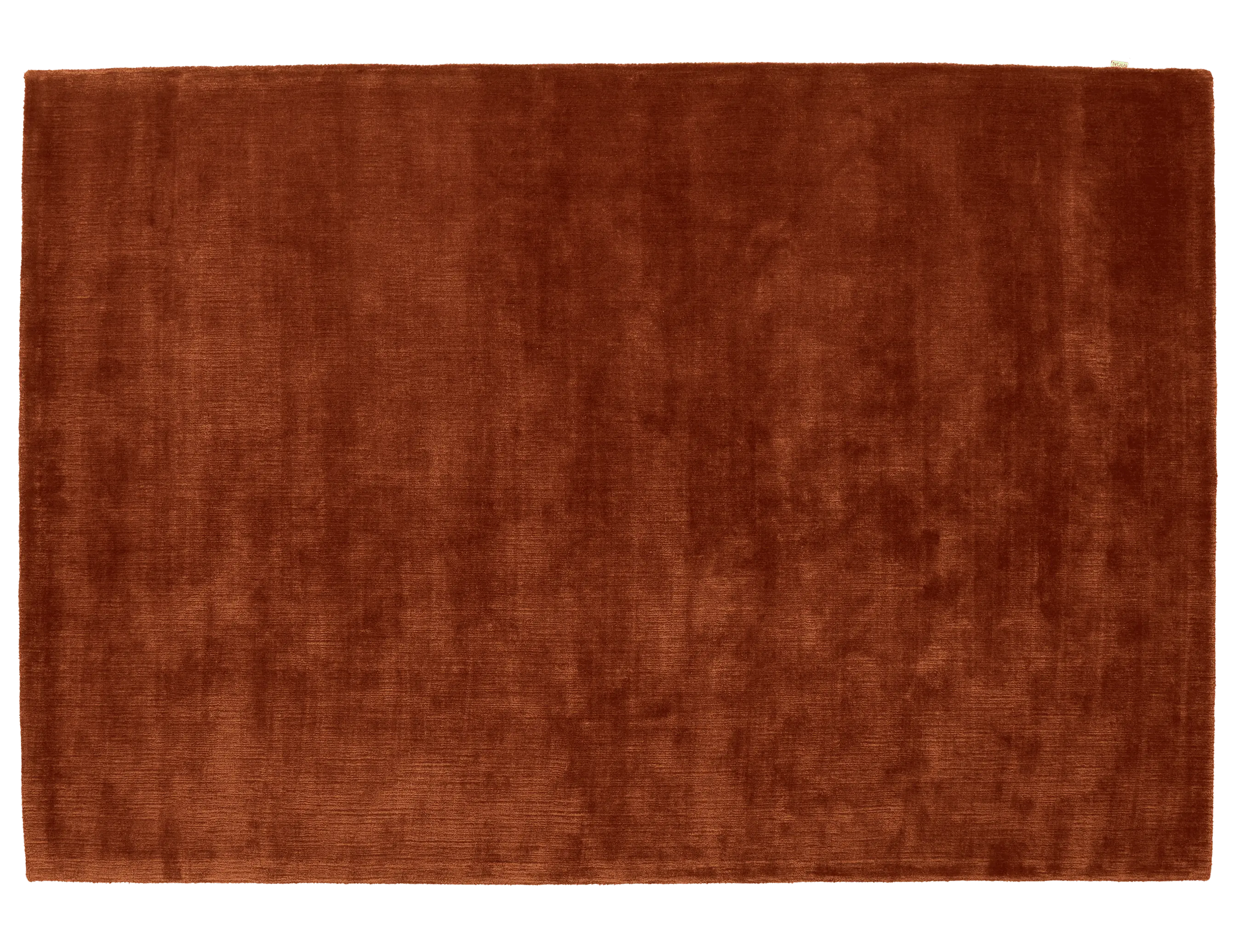 Bamboo Silk and Wool Rug Brick