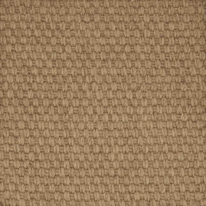 Basket Weave Wool Carpet Sample Nutmeg
