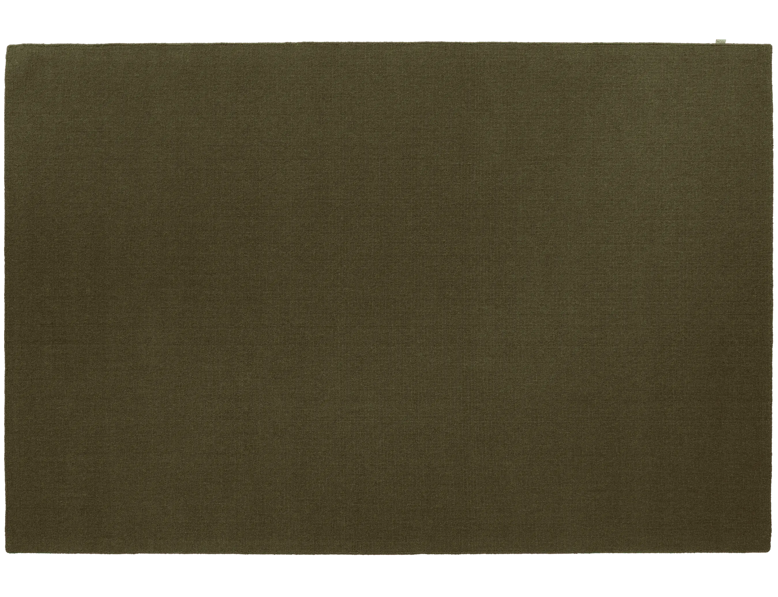 Mini Waffle Wool Rug Moss