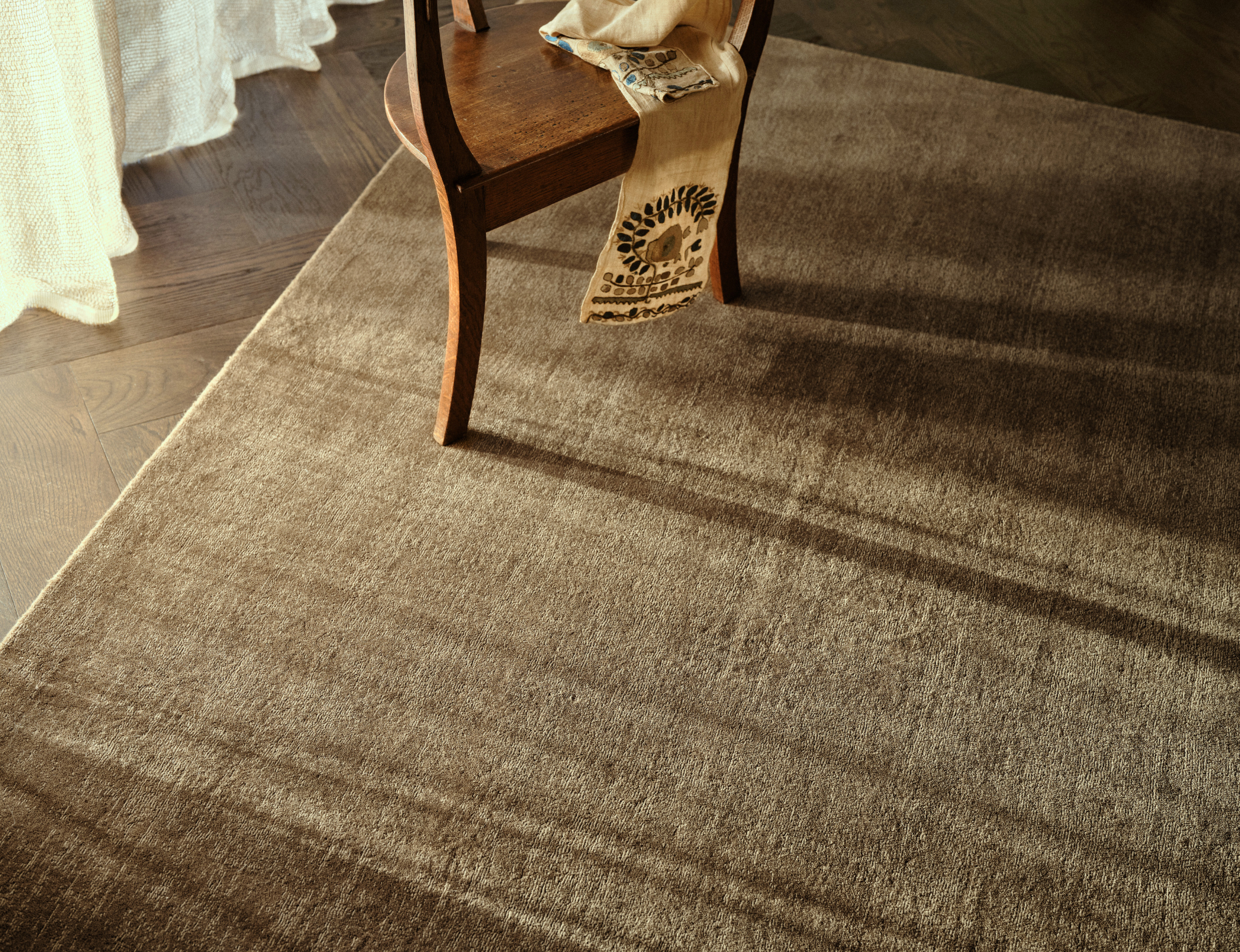 Tip Sheared Wool Rug Khaki