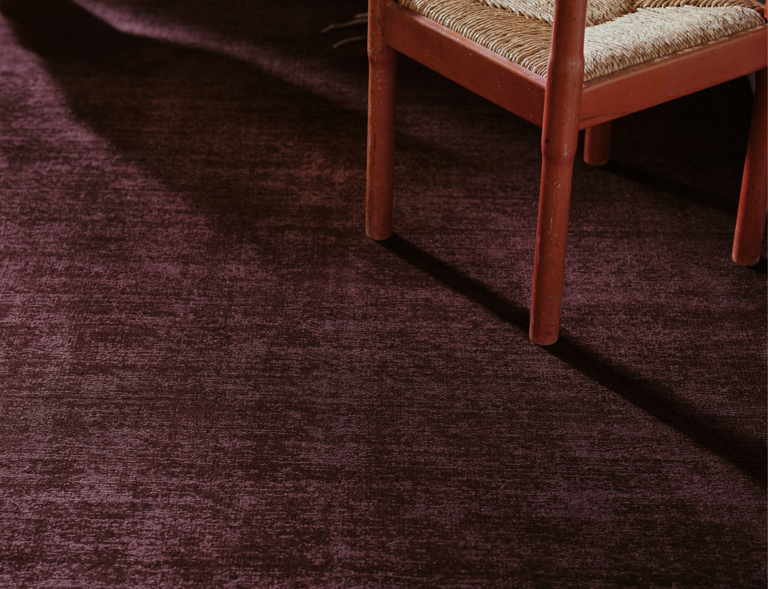 Tip Sheared Wool Rug Aubergine