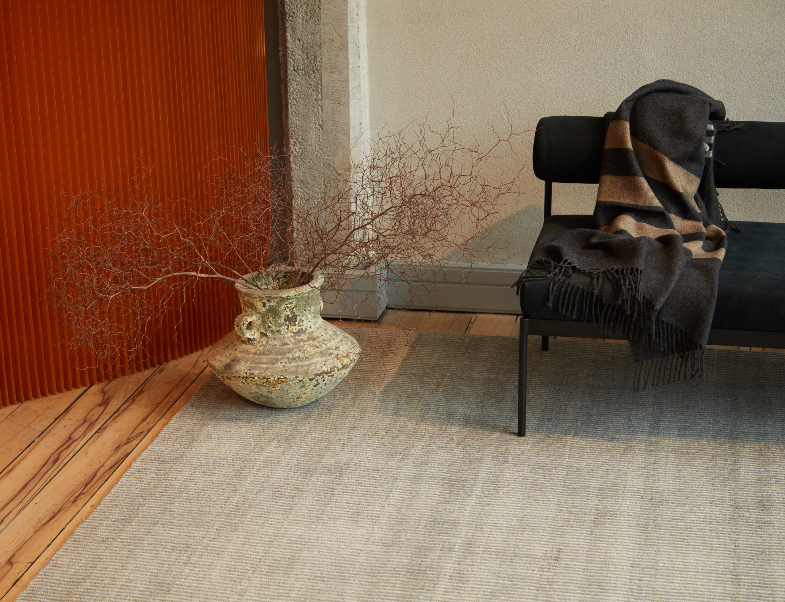 Mini Loop Wool Rug Marl & Ash