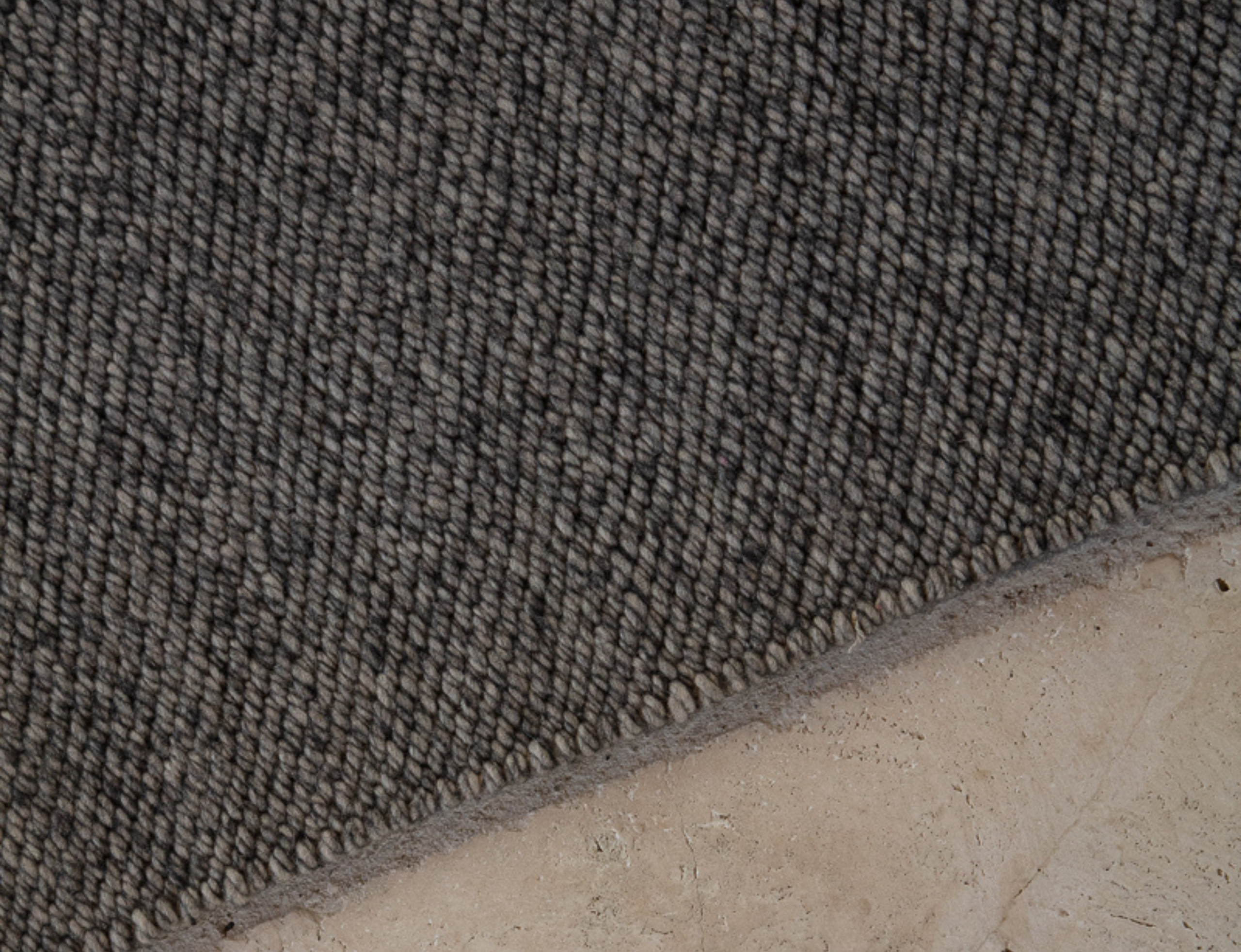 Twisted Wool Rug Charcoal