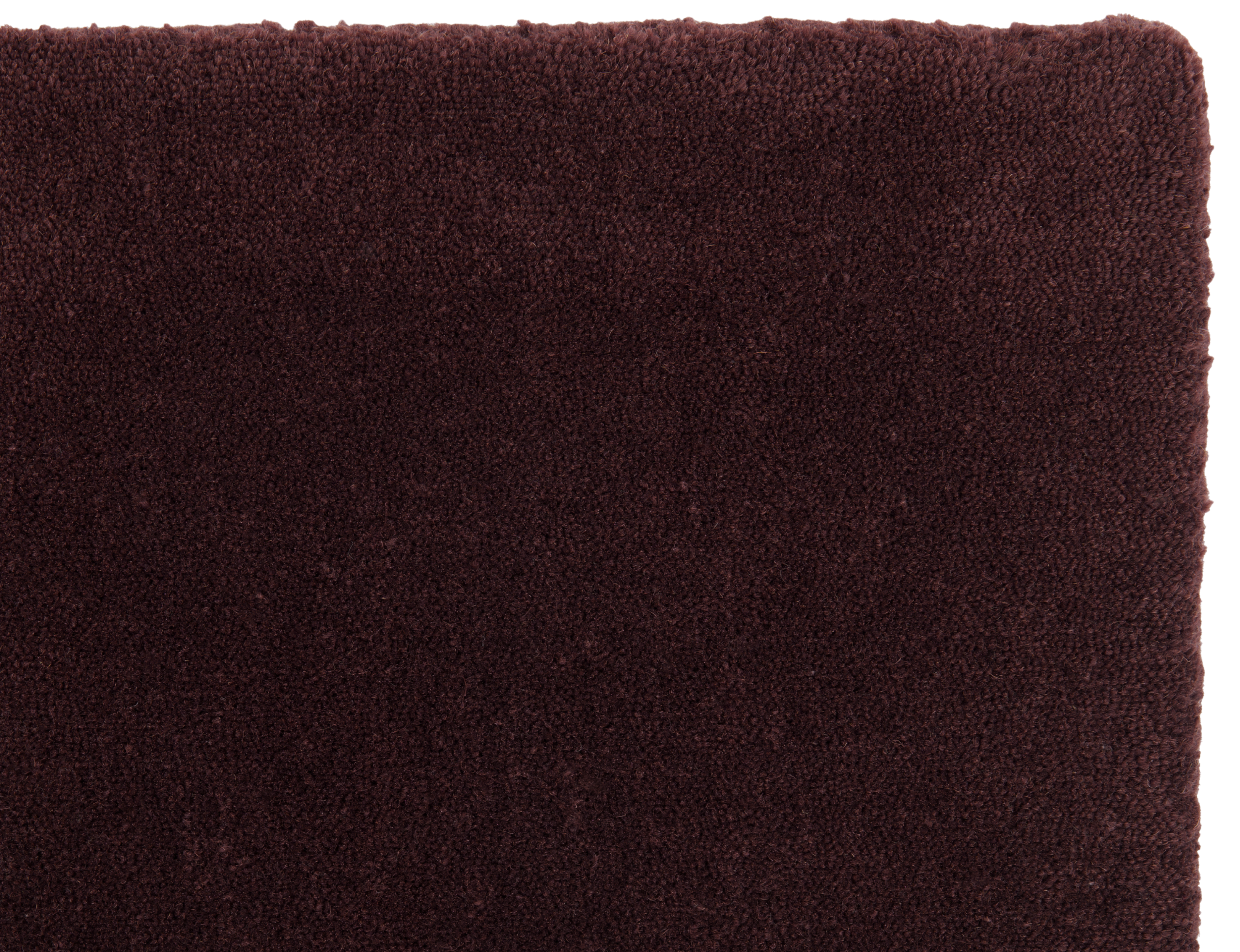 Cut Pile Wool Rug Aubergine