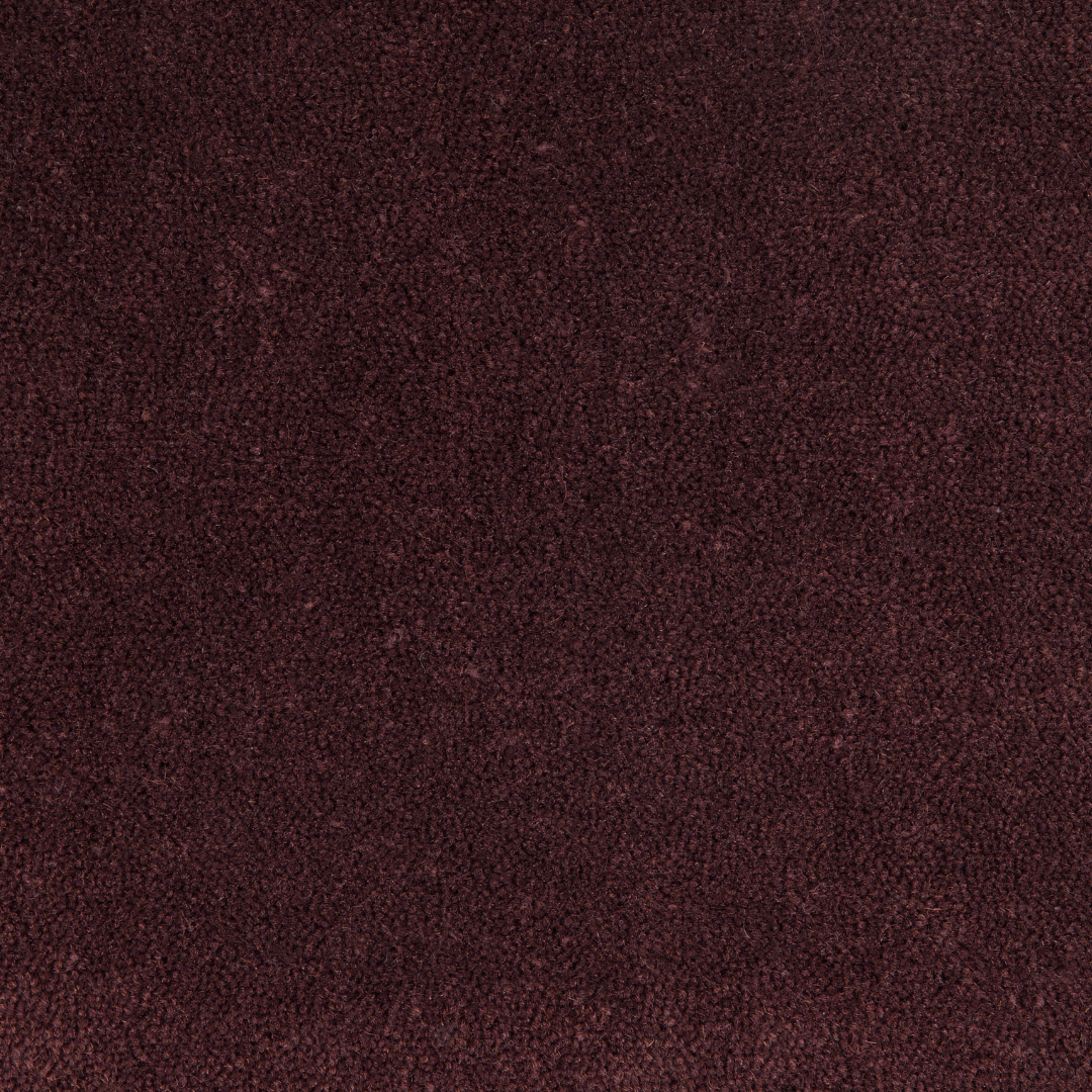 Cut Pile Wool Carpet Aubergine