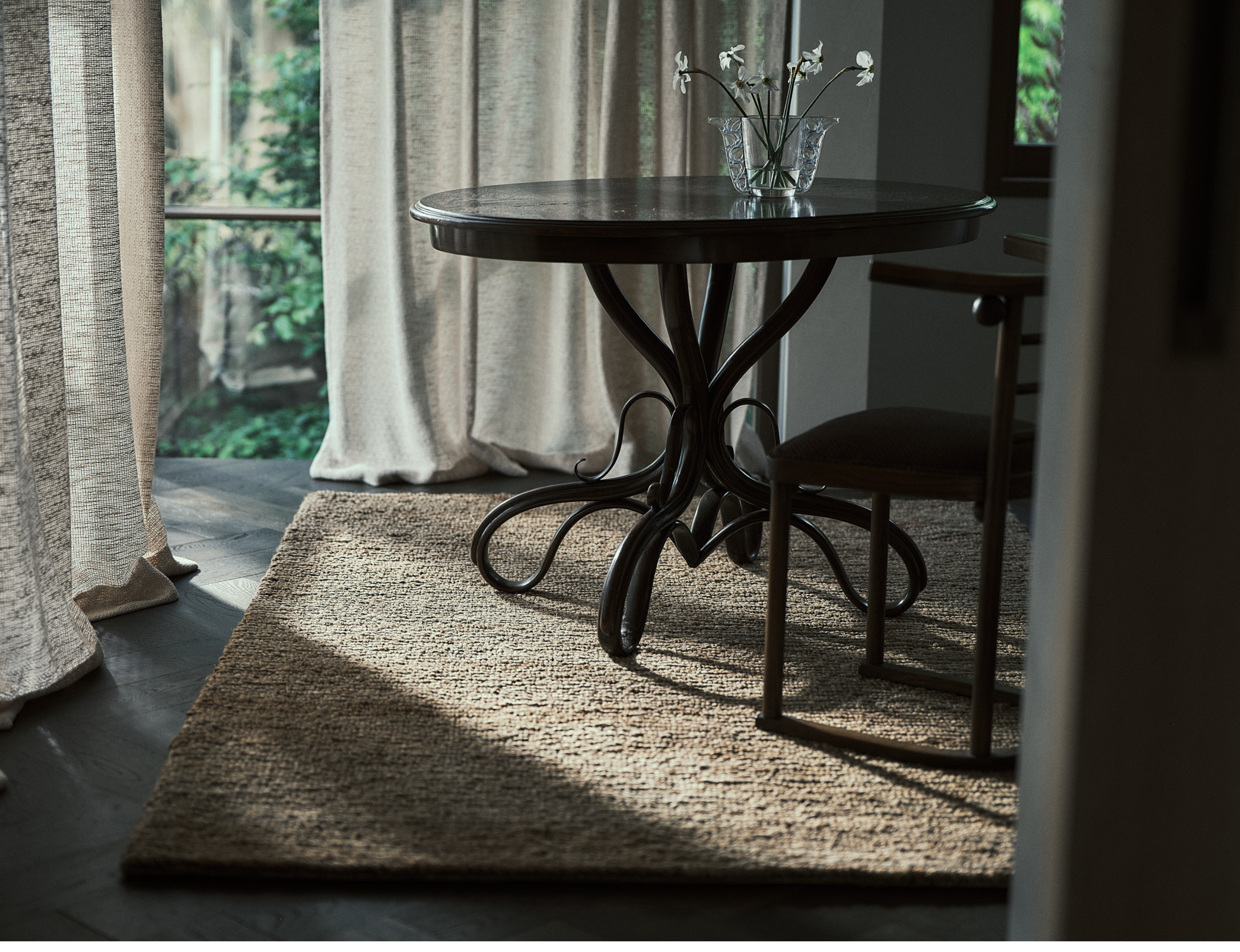 Looped Jute Rug Natural