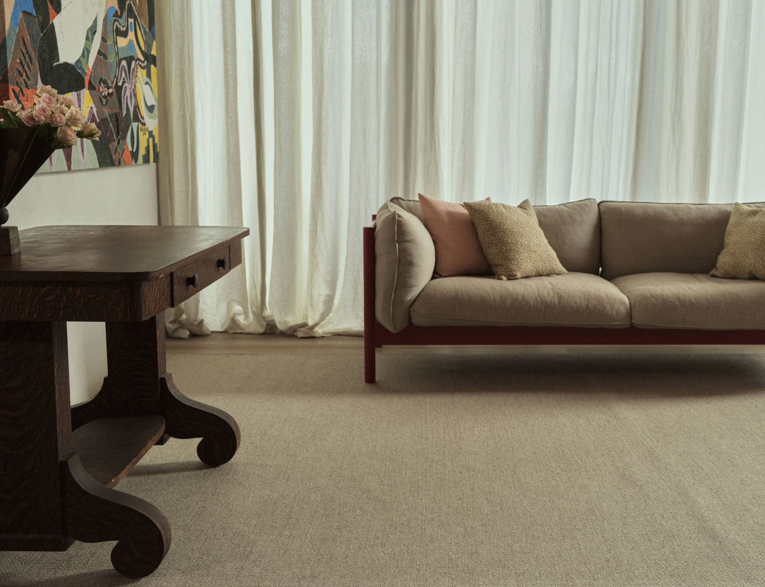 Lattice Weave Rug Latte