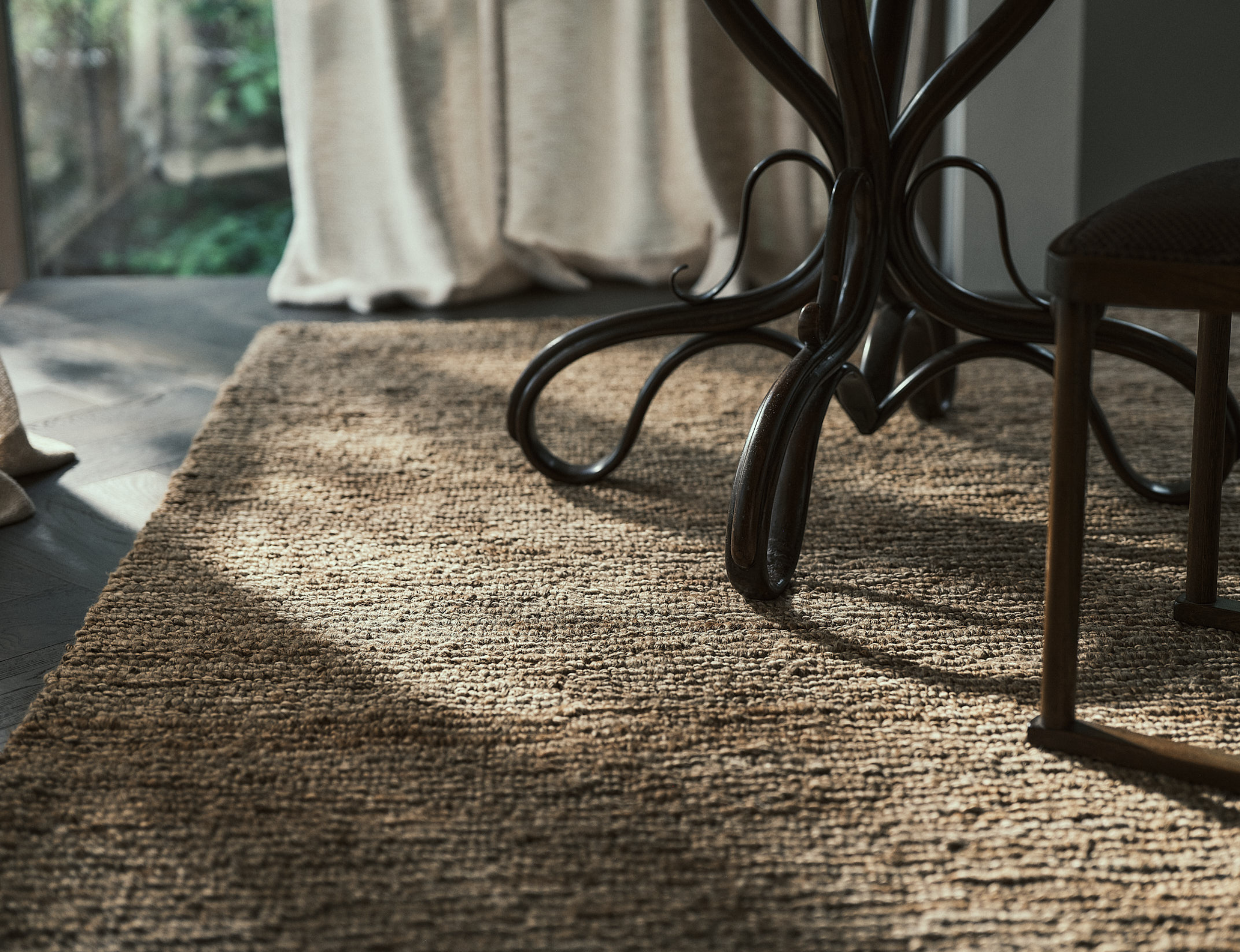 Looped Jute Rug Natural