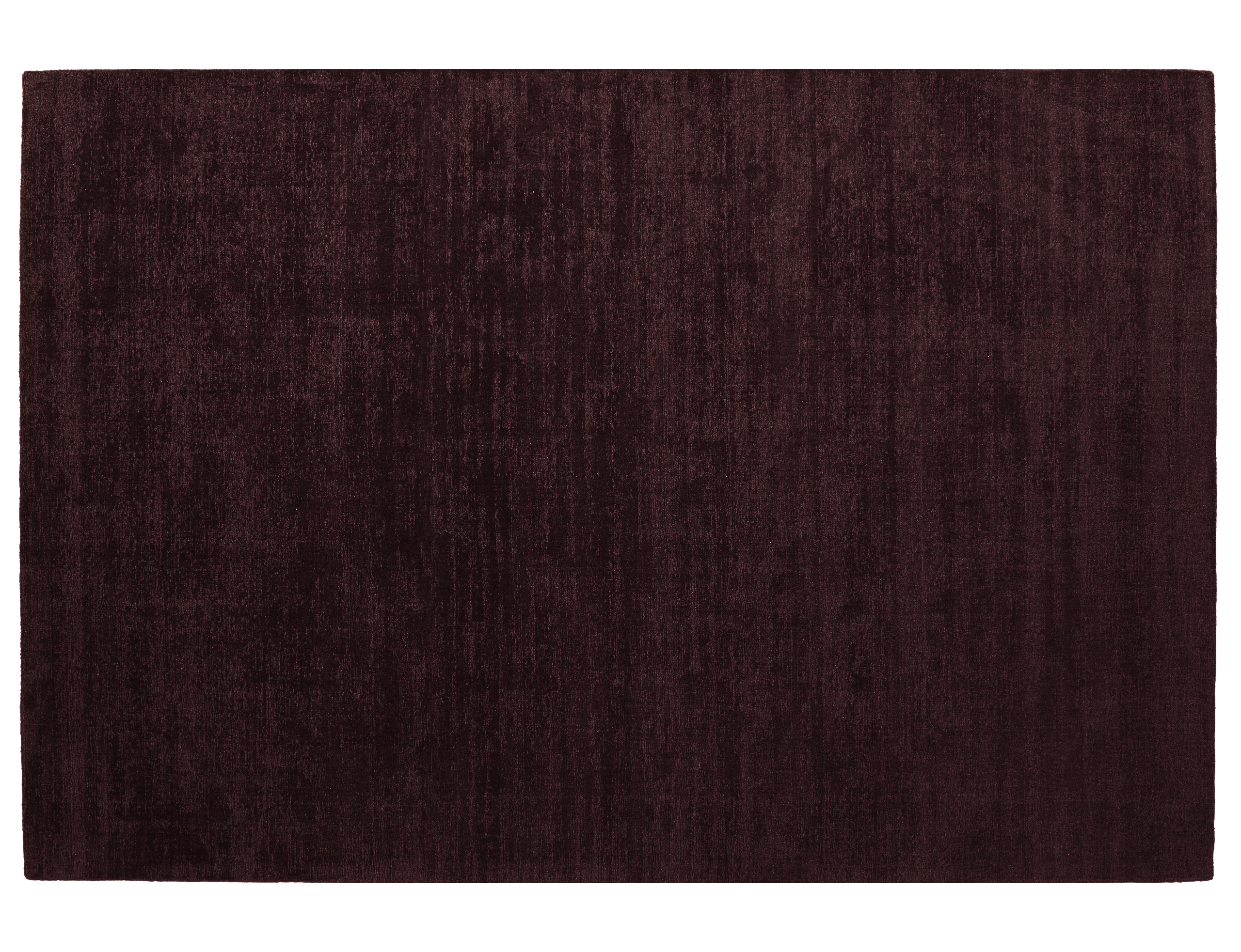 Tip Sheared Wool Rug Aubergine