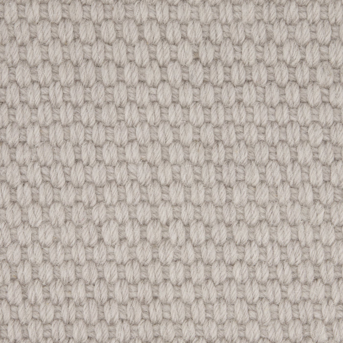 Basket Weave Wool Carpet Sample Chalk