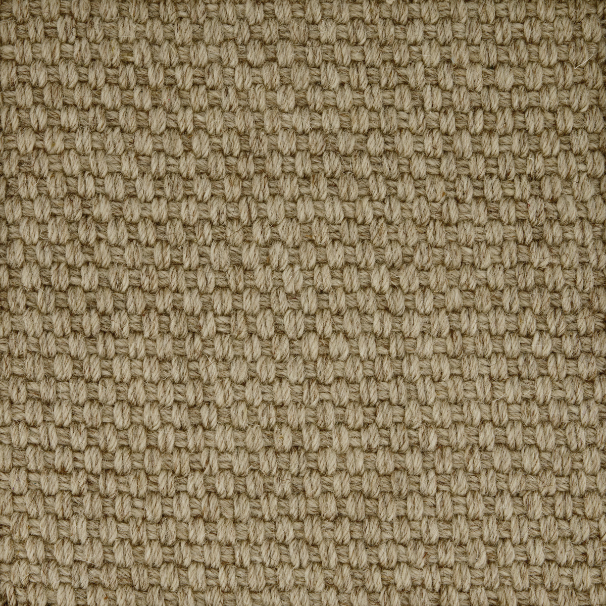 Basket Weave Wool Carpet Biscuit