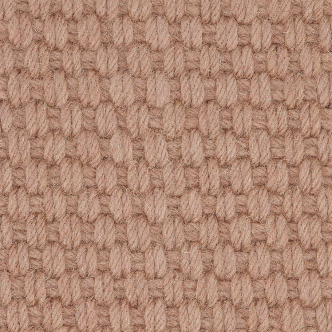 Basket Weave Wool Carpet Sample Blush