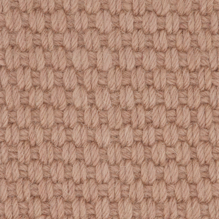 Basket Weave Wool Carpet Sample Blush