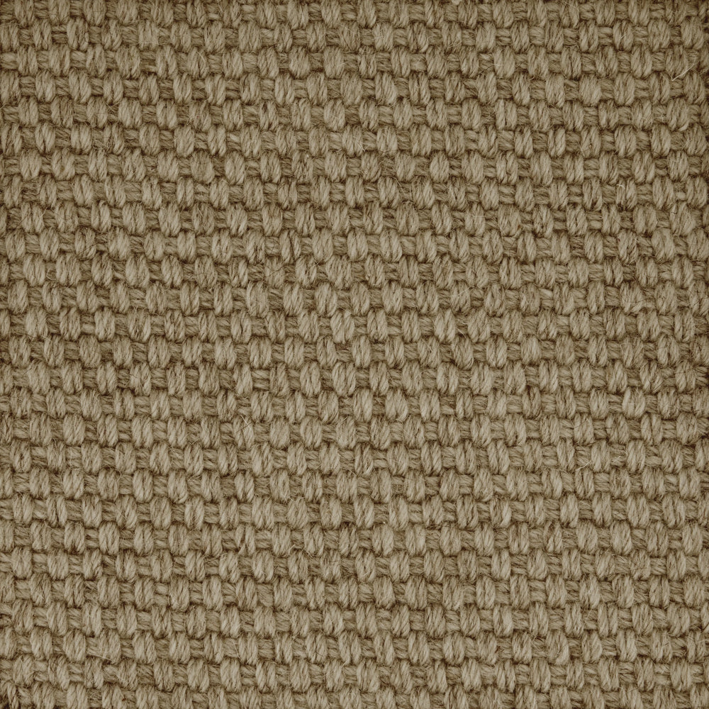 Basket Weave Wool Carpet Mink