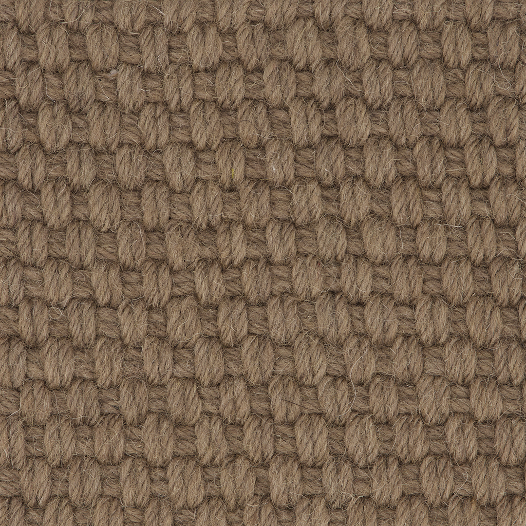Basket Weave Wool Carpet Sample Nutmeg