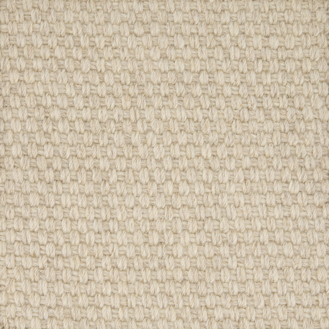 Basket Weave Wool Carpet Oatmeal