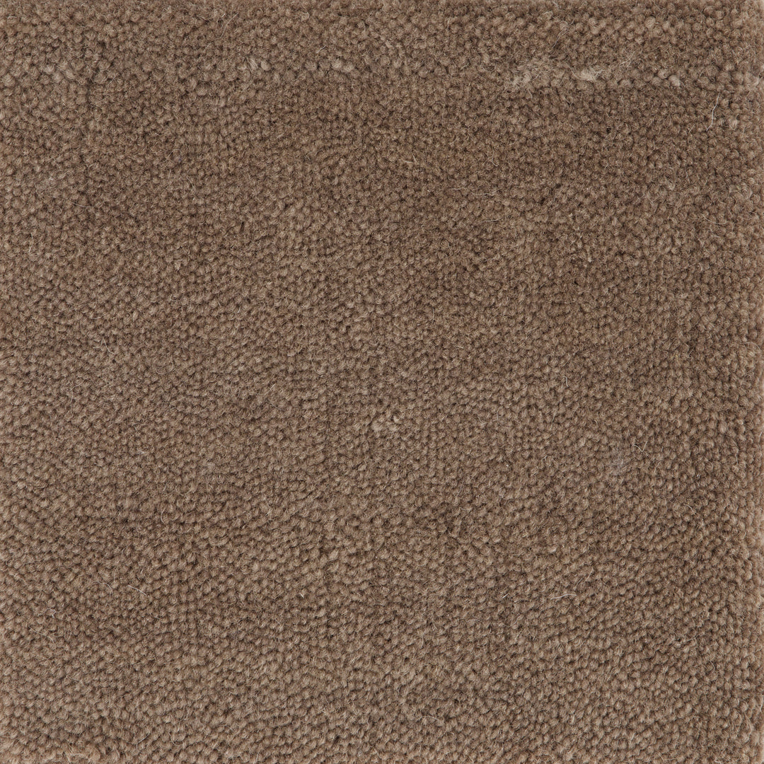 Cut Pile Wool Carpet Sample Nutmeg