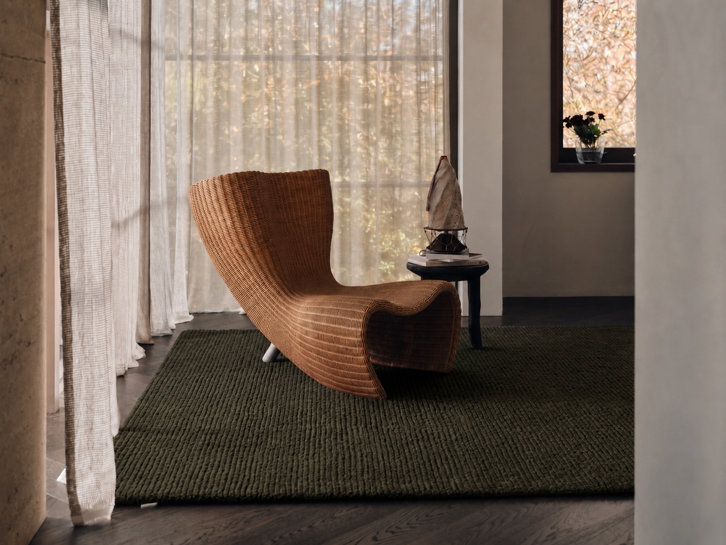 Wale Weave Rug Moss