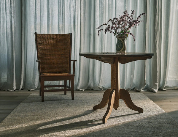 Jute Bamboo Loop Rug Beige