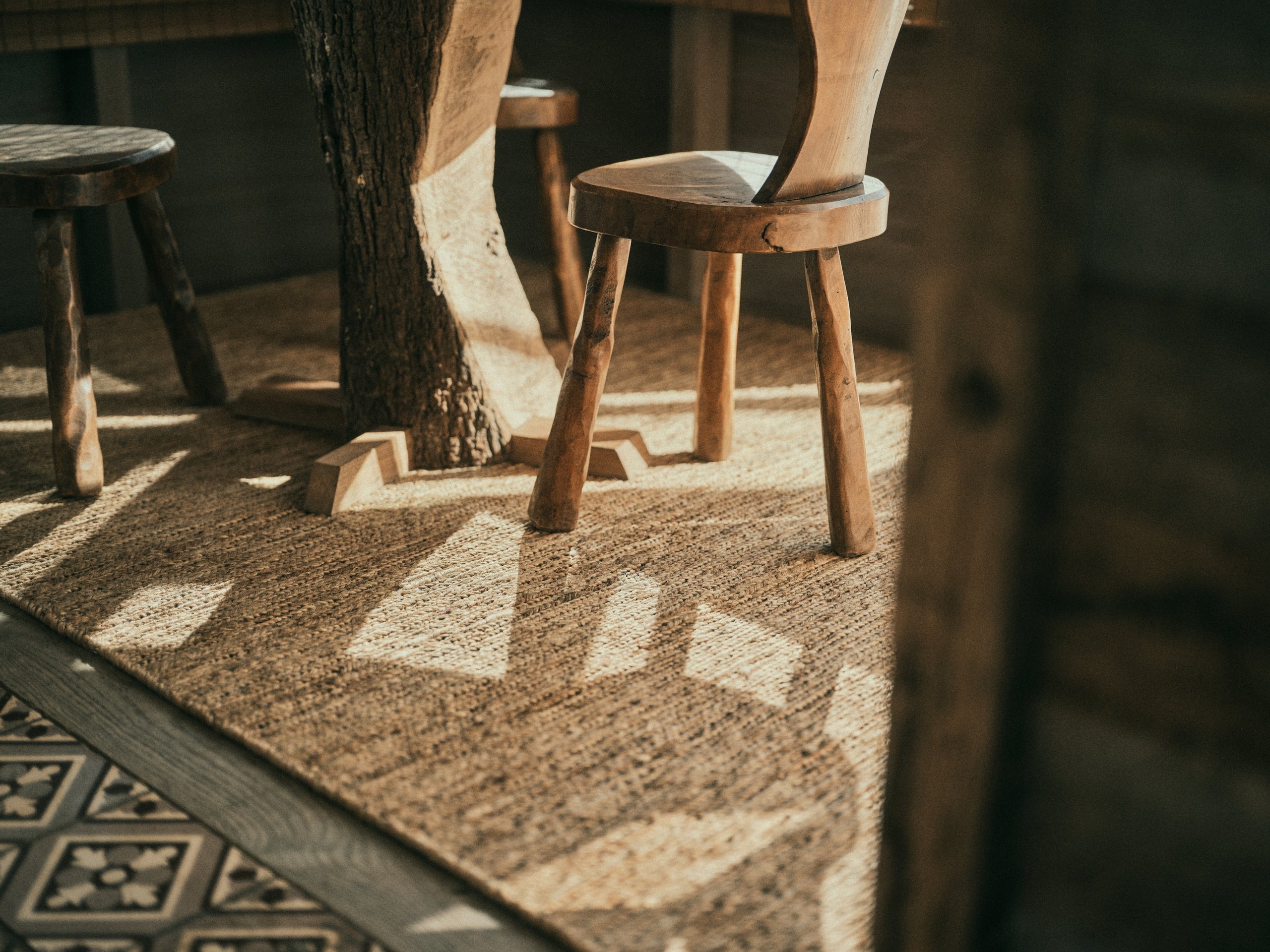 Braided Jute Rug Natural