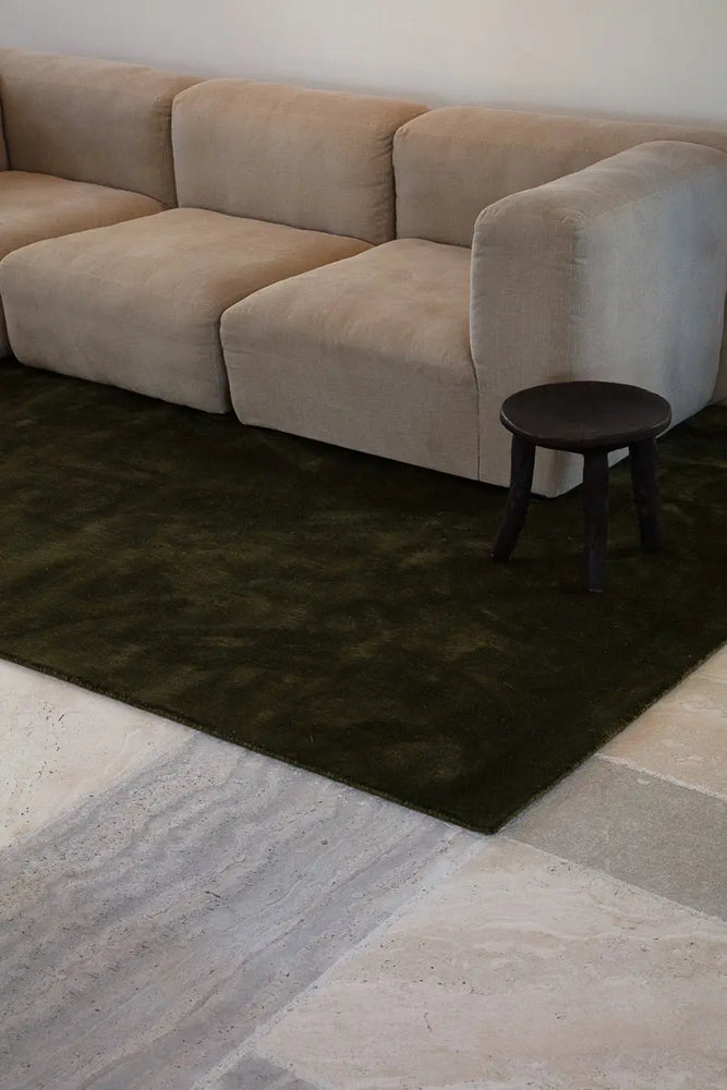 
                  
                    Bamboo Silk and Wool Blend Moss - NODI HANDMADE RUGS
                  
                