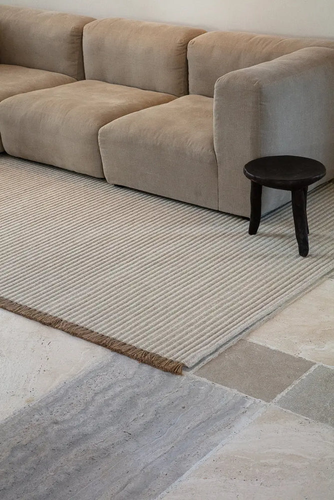 
                  
                    Tasseled Wool Oatmeal - NODI HANDMADE RUGS
                  
                