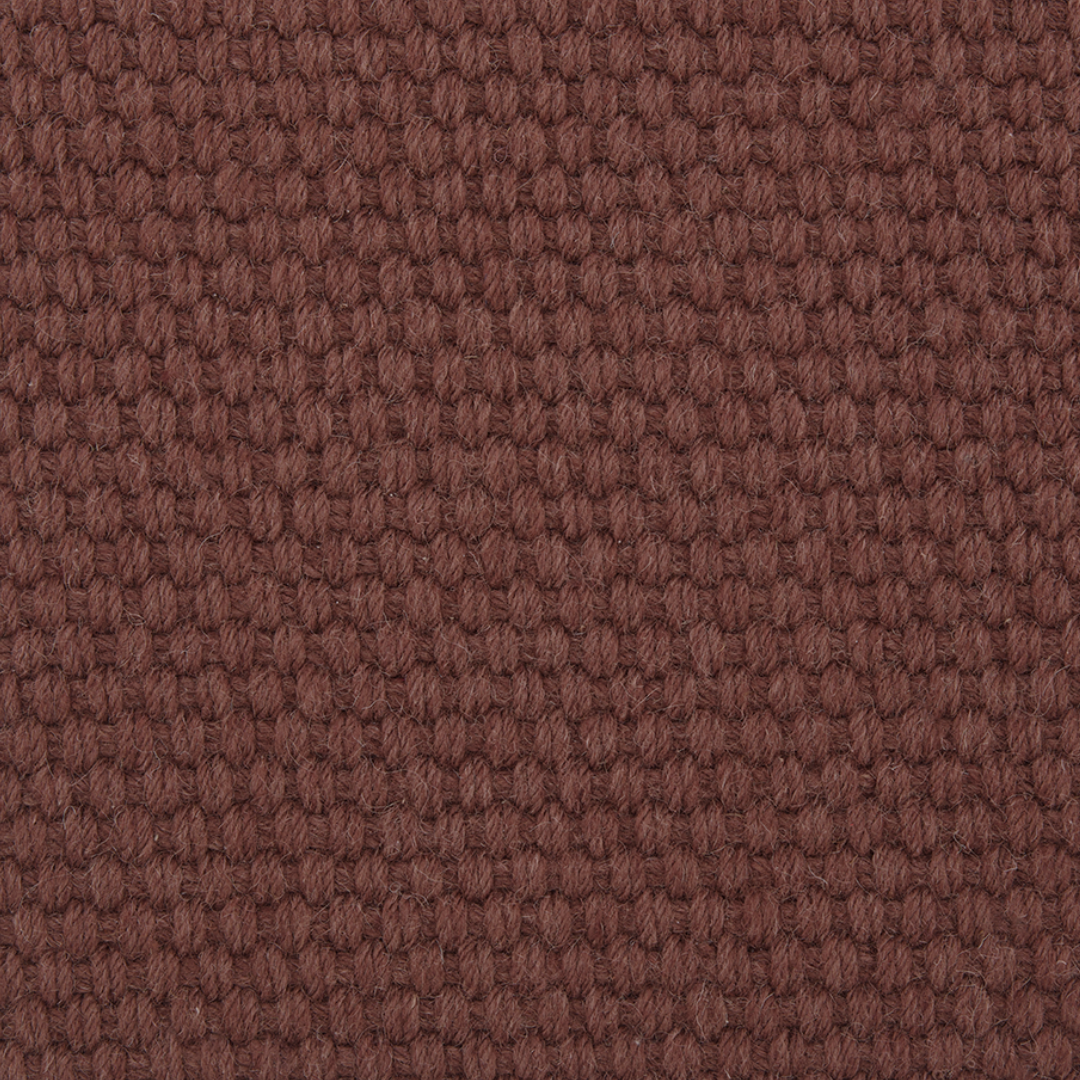 Basket Weave Wool Rug Sample Rosewood
